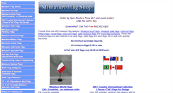 Desktop Screenshot of miniatureflagshop.com