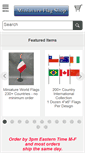 Mobile Screenshot of miniatureflagshop.com